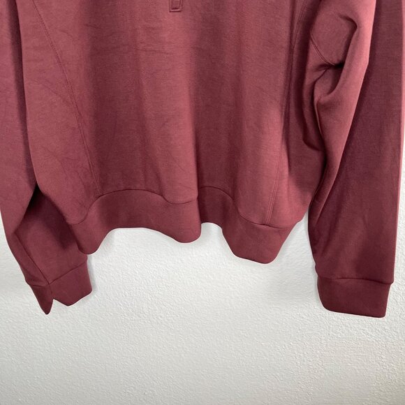 Spanx Womens 1X Half Zip Airessentials Brown Pull Over 50346r - Picture 3 of 13